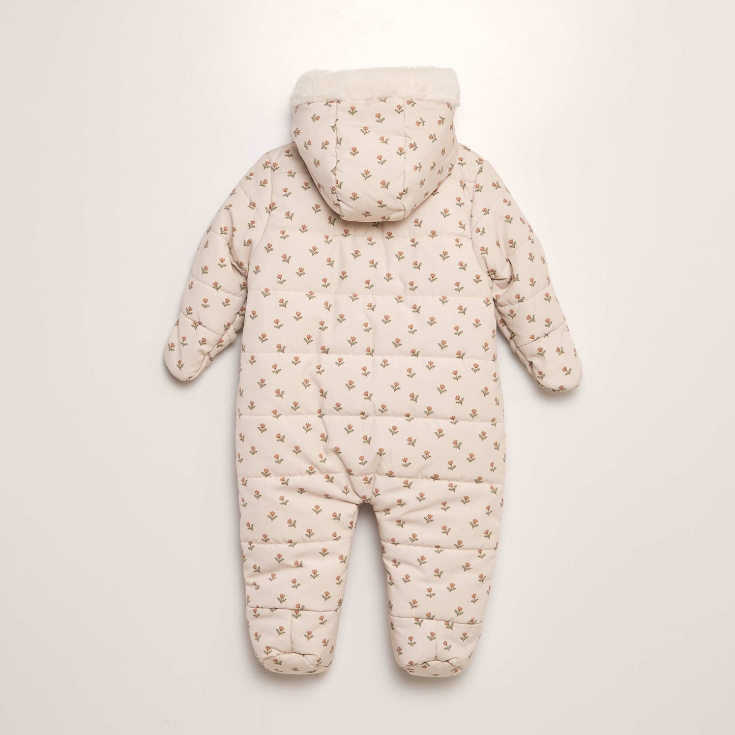 Fleece-lined snowsuit BEIGE