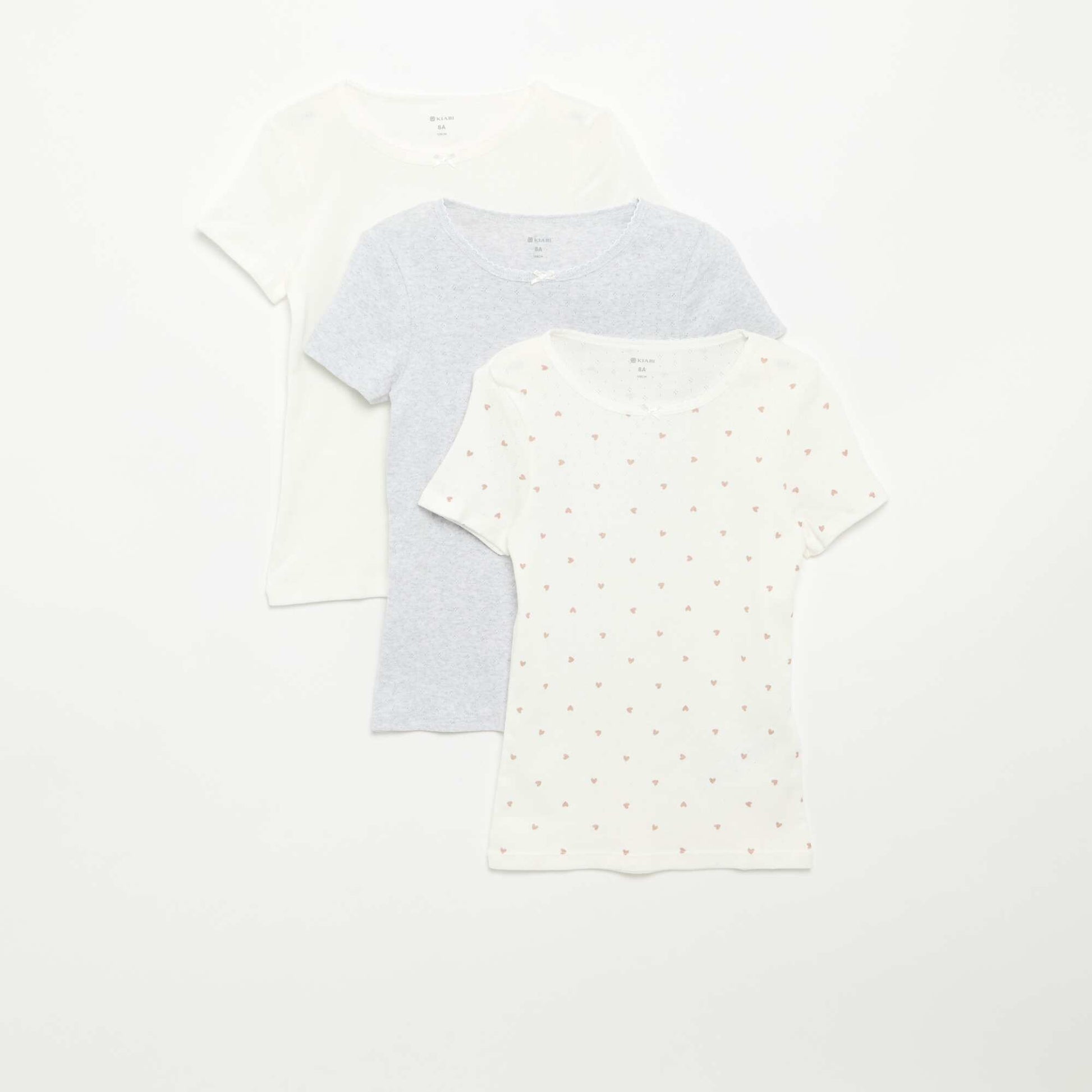 Pack of 3 T-shirts BEIGE