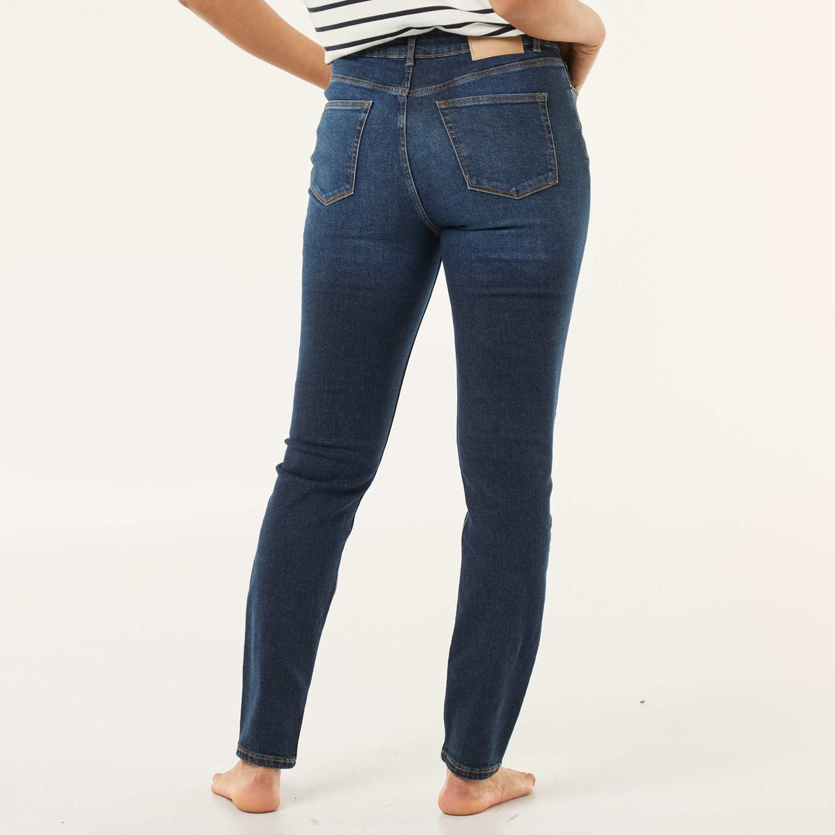 Pantallona Slim xhins - L30 RINSE1