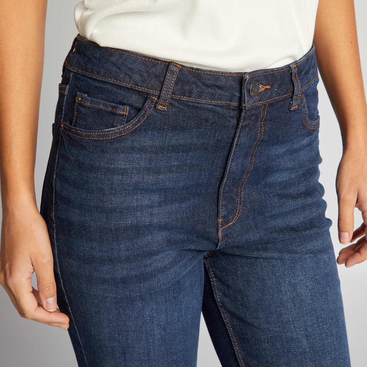 Pantallona Slim xhins - L30 RINSE1