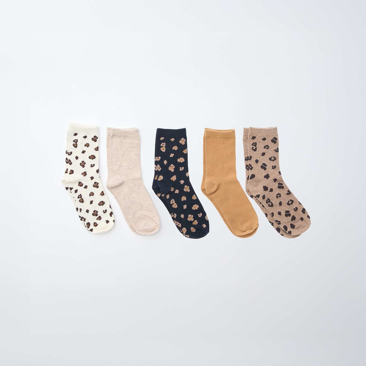 Pack of 5 pairs of socks BROWN