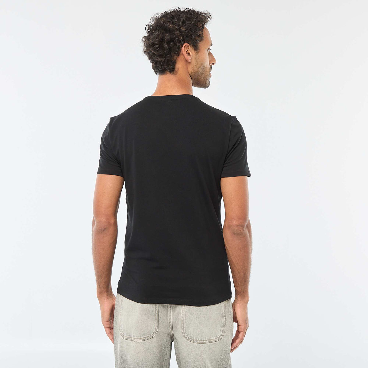 Bluzë me mëngë të shkurtra Slim-Fit