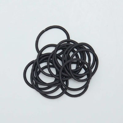 Pack of 15 hair ties BLACK
