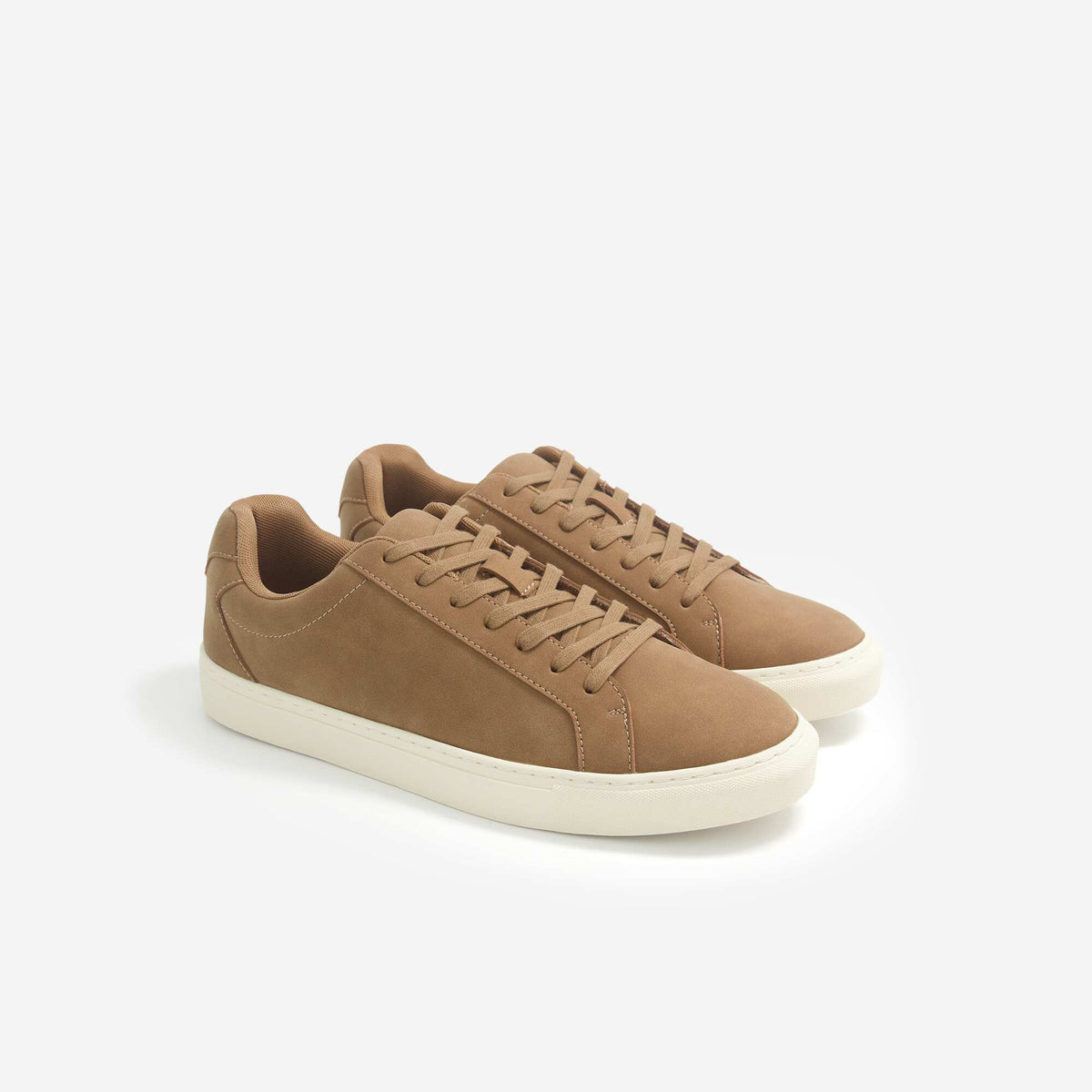 Sneakers me teksturë e shkurtra CAMEL
