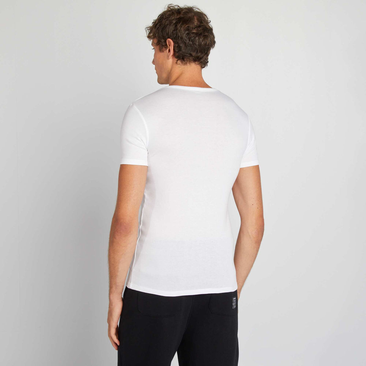 Pako me 2 bluza bazë me mëngë të shkurtra T-shirt, TË BARDHA