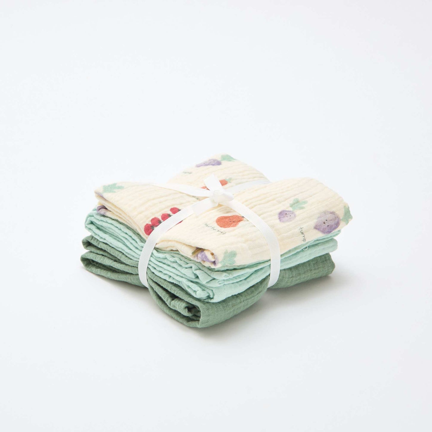 Pack of 3 muslin squares WHITE