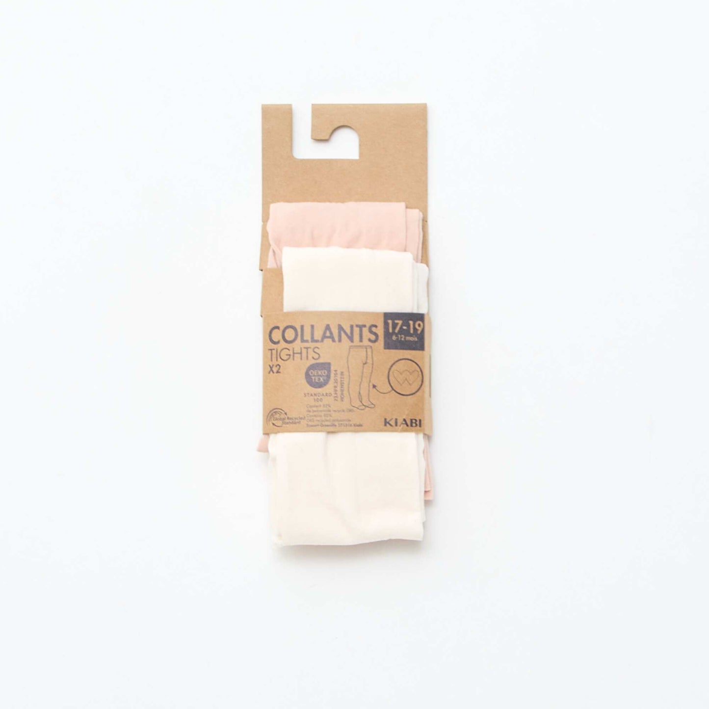 2-Pack of Lightweight Patterned Tights WHITE