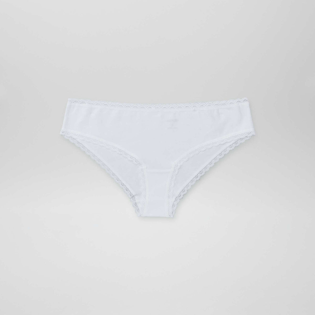 Pack of 2 cotton boy shorts WHITE
