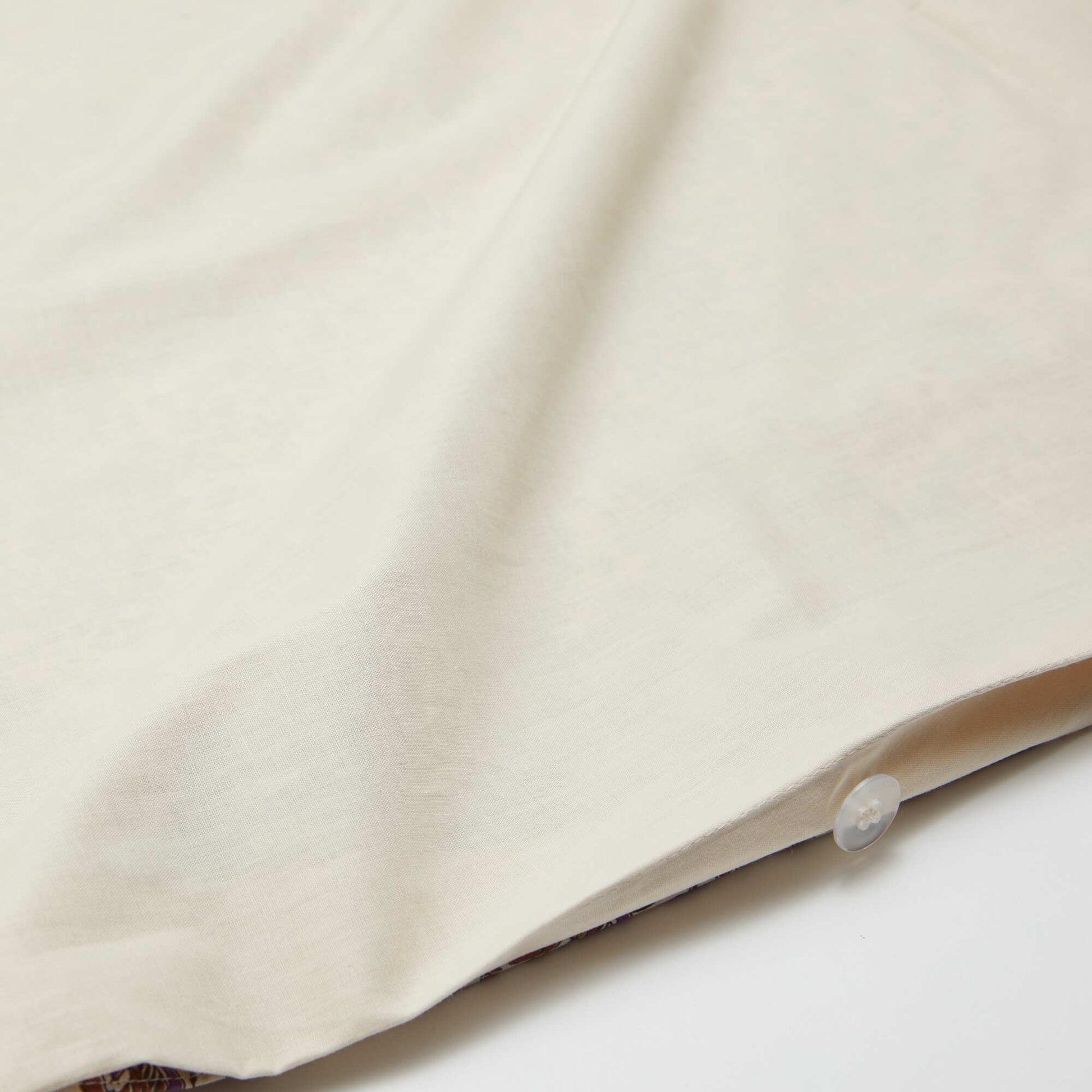 Single Duvet Cover Set 140 x 200cm  57-Thread Count Cotton - Kiabi Home BEIGE