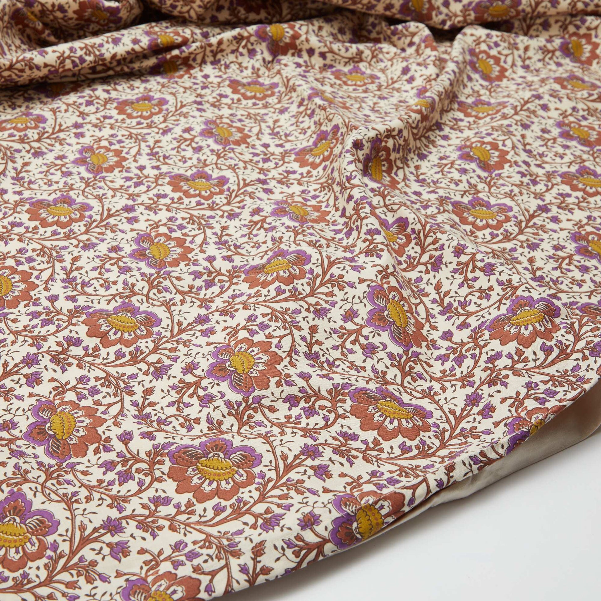 Single Duvet Cover Set 140 x 200cm  57-Thread Count Cotton - Kiabi Home BEIGE