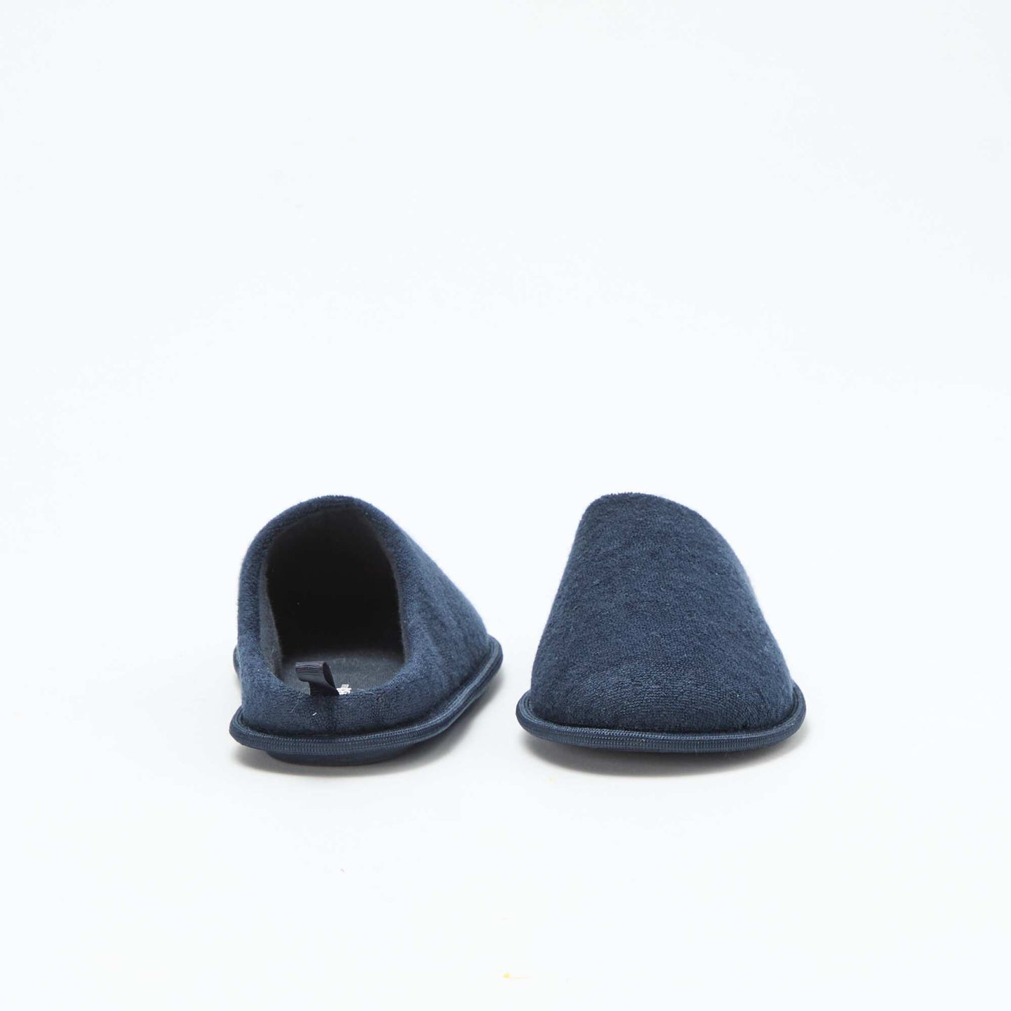 Bouclé knit mule slippers BLUE