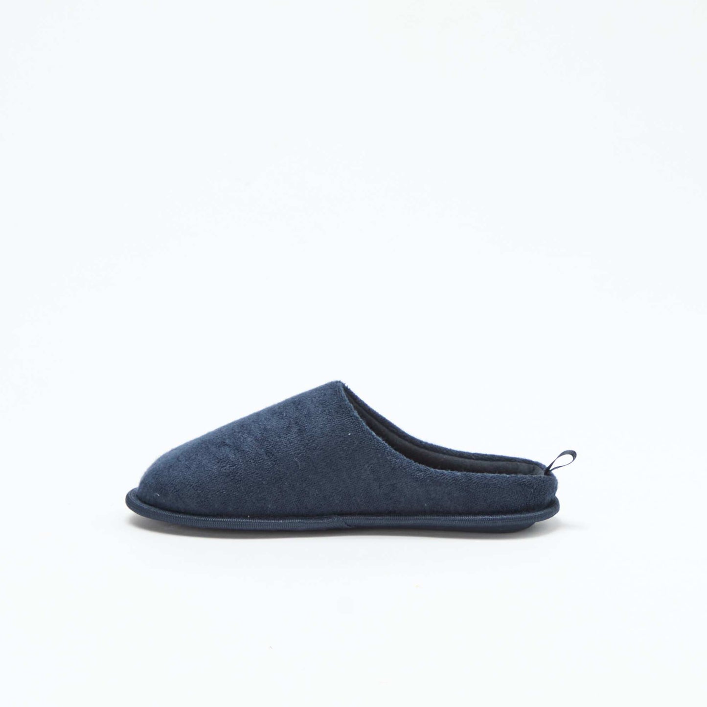 Bouclé knit mule slippers BLUE