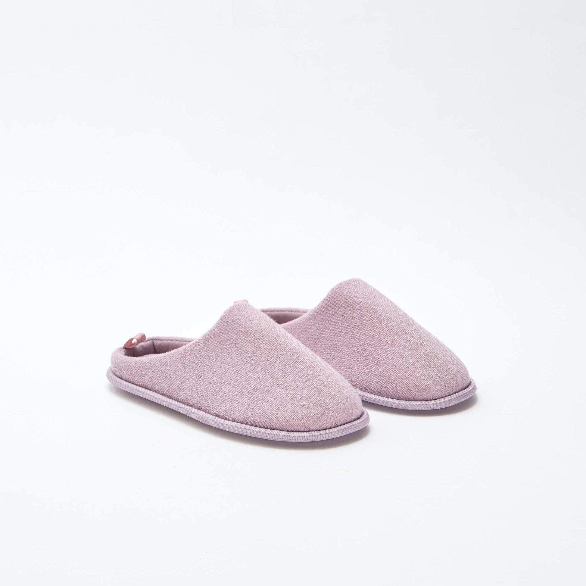 Plain mule slippers PURPLE