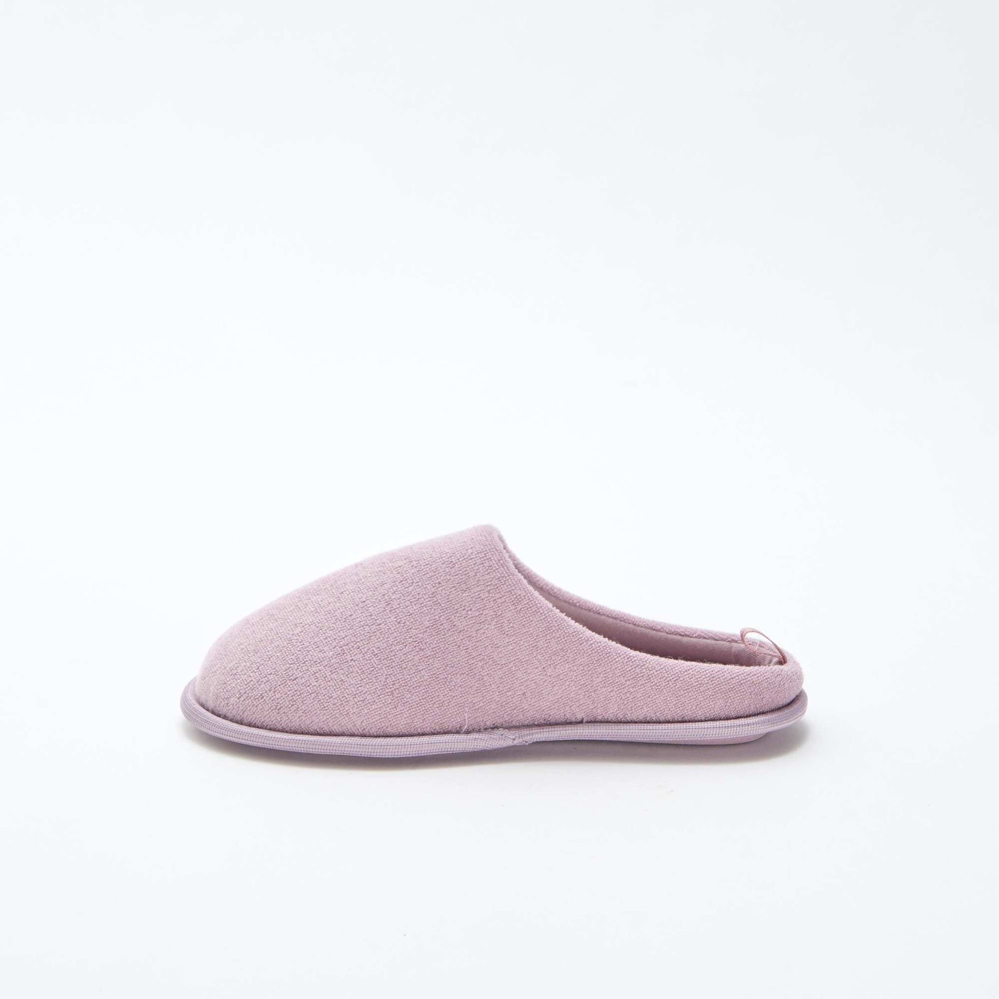 Plain mule slippers PURPLE