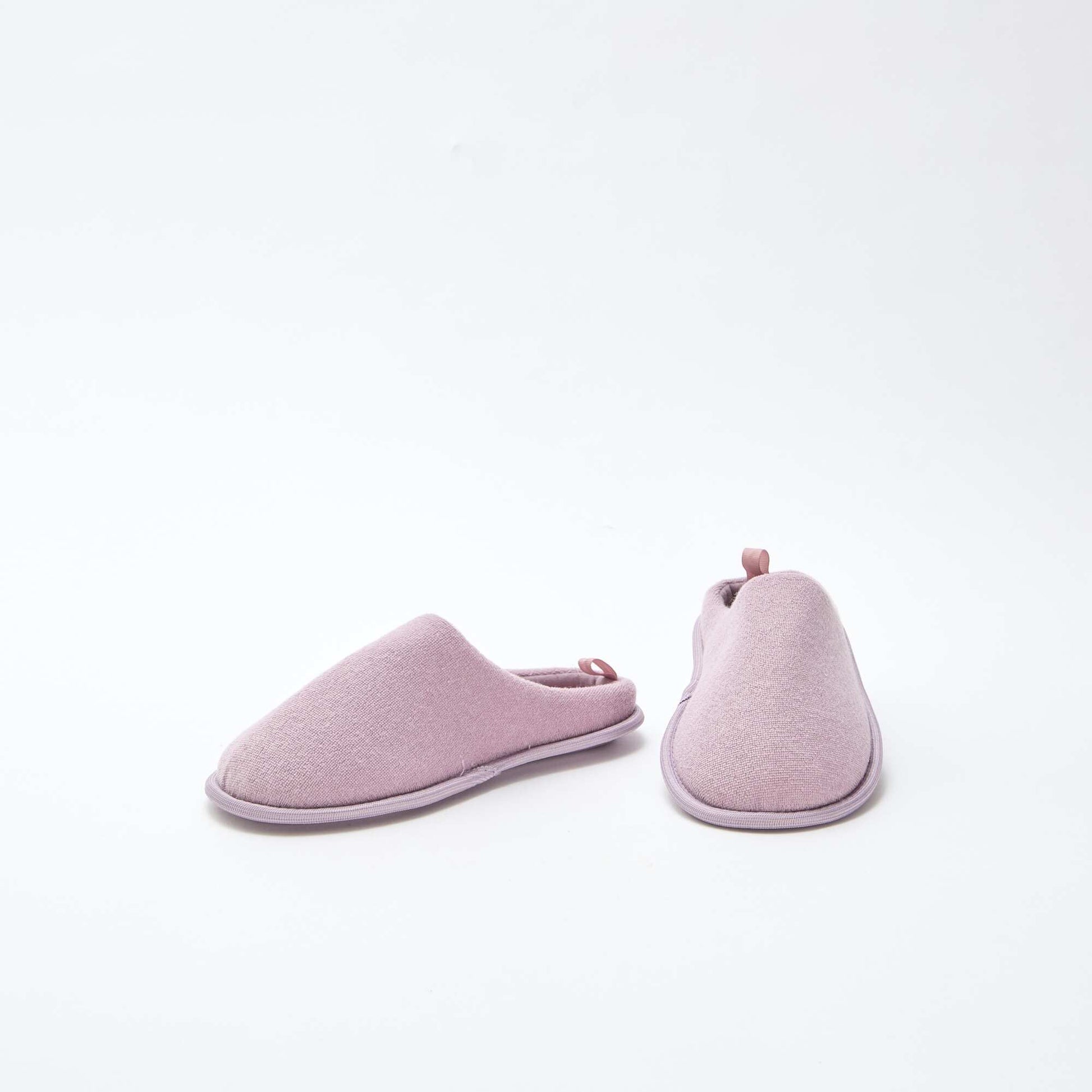 Plain mule slippers PURPLE