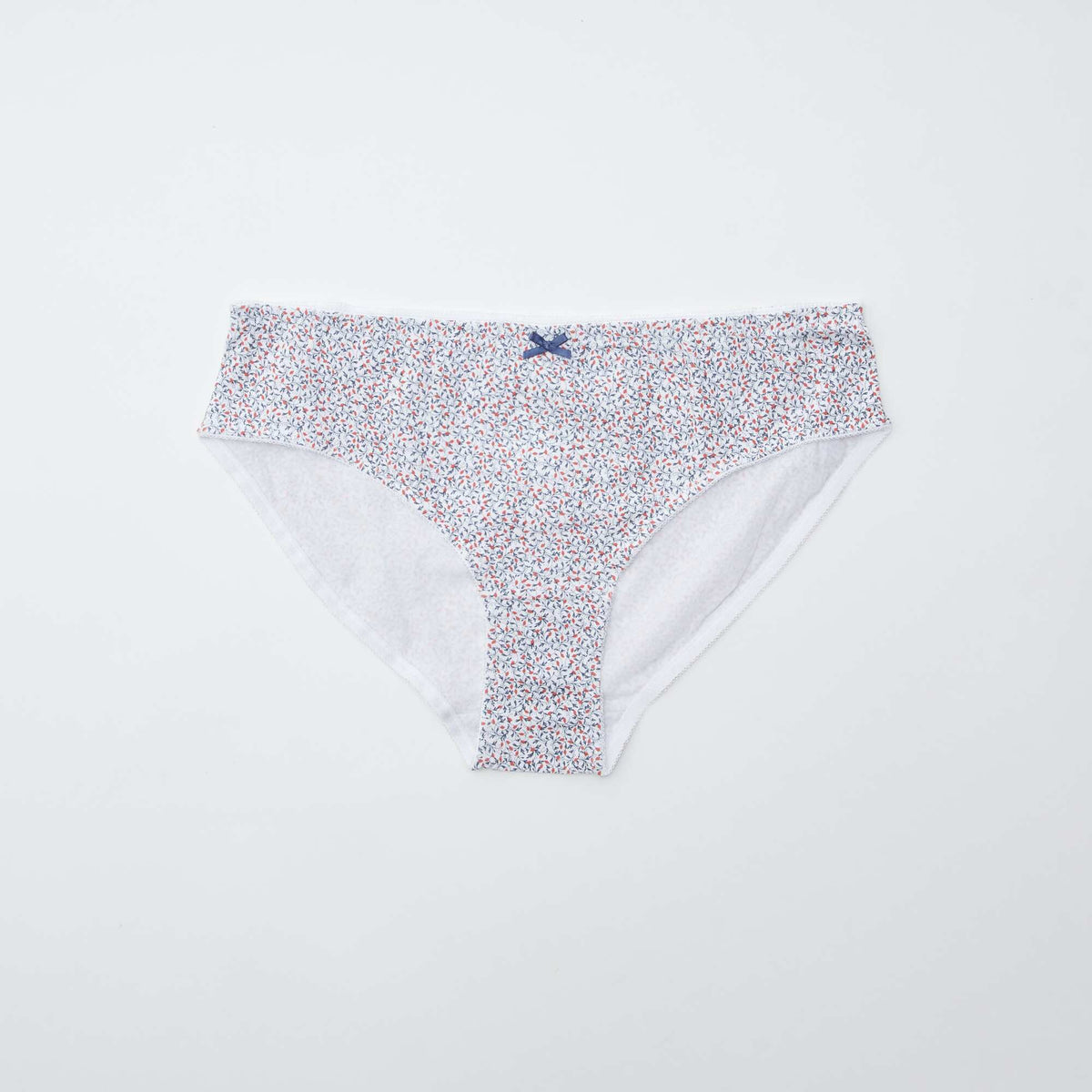 Pack of 3 stretch cotton briefs BLUE