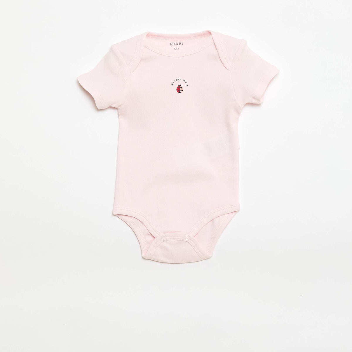 Printed cotton bodysuits - Pack of 3 PINK