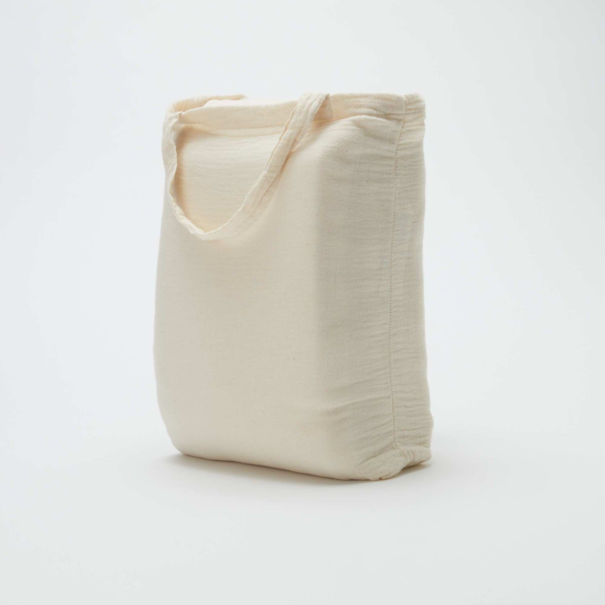 Single Duvet Cover Set 140 x 200cm in Cotton Gauze - Kiabi Home BEIGE