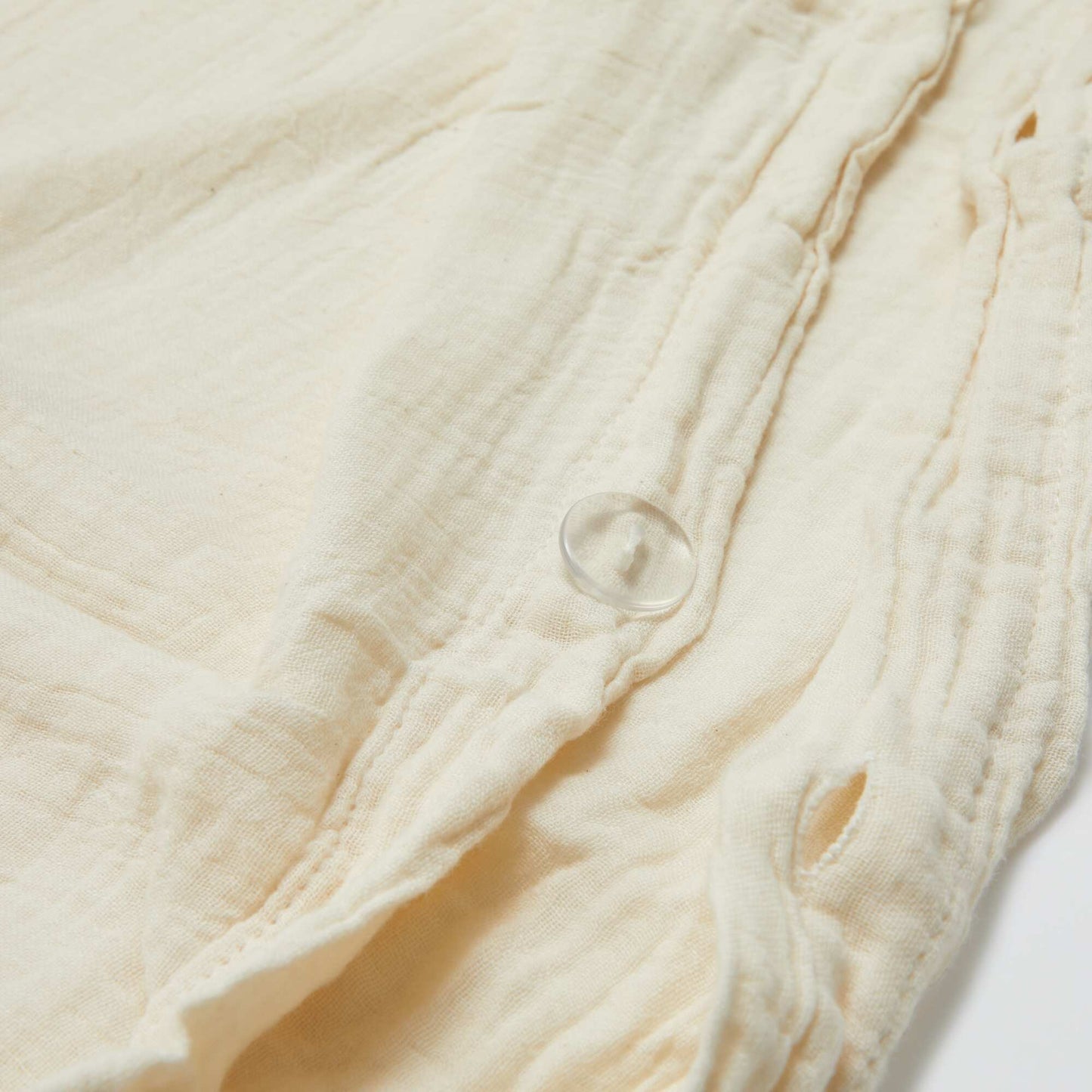 Single Duvet Cover Set 140 x 200cm in Cotton Gauze - Kiabi Home BEIGE