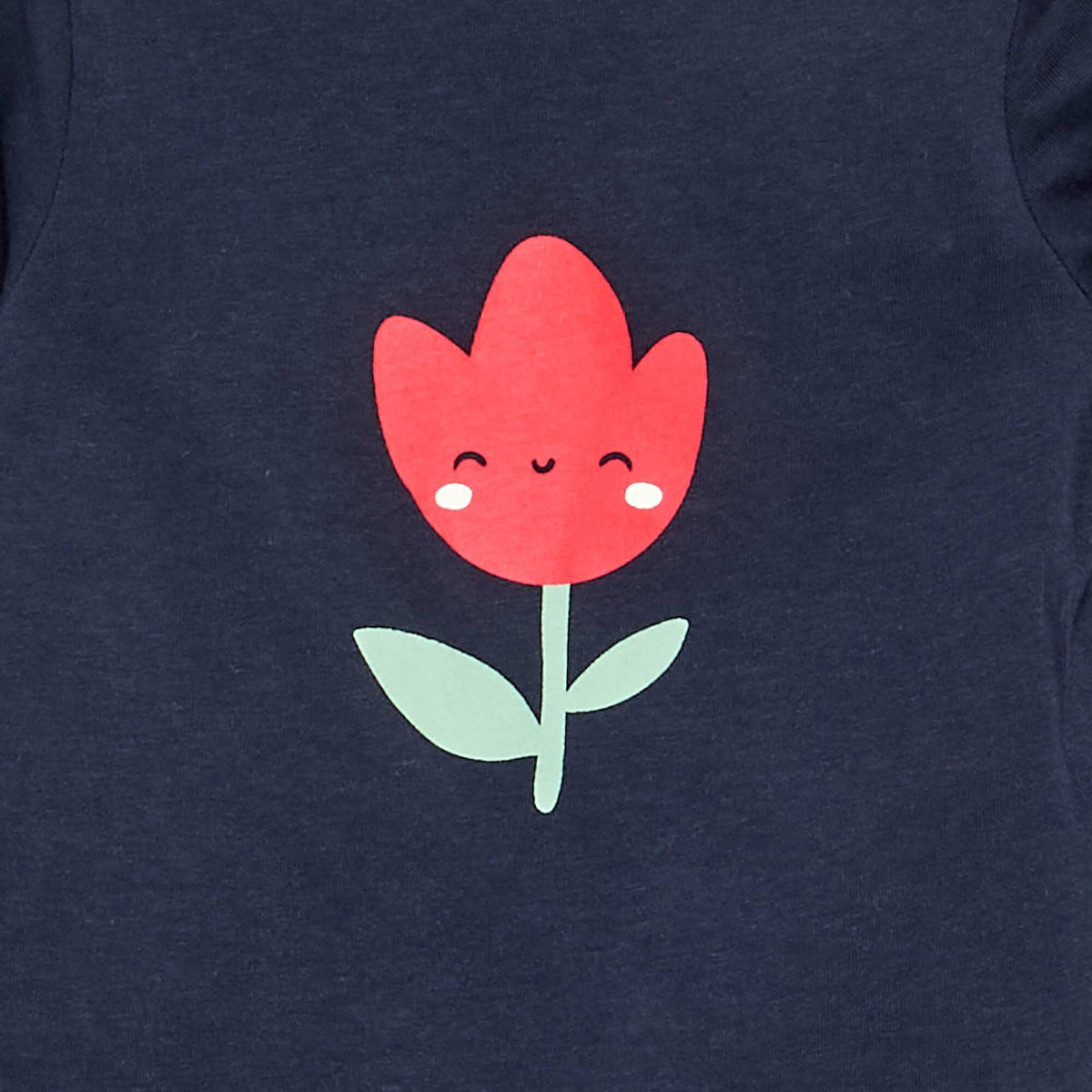 Printed Long-Sleeved T-shirt BLUE
