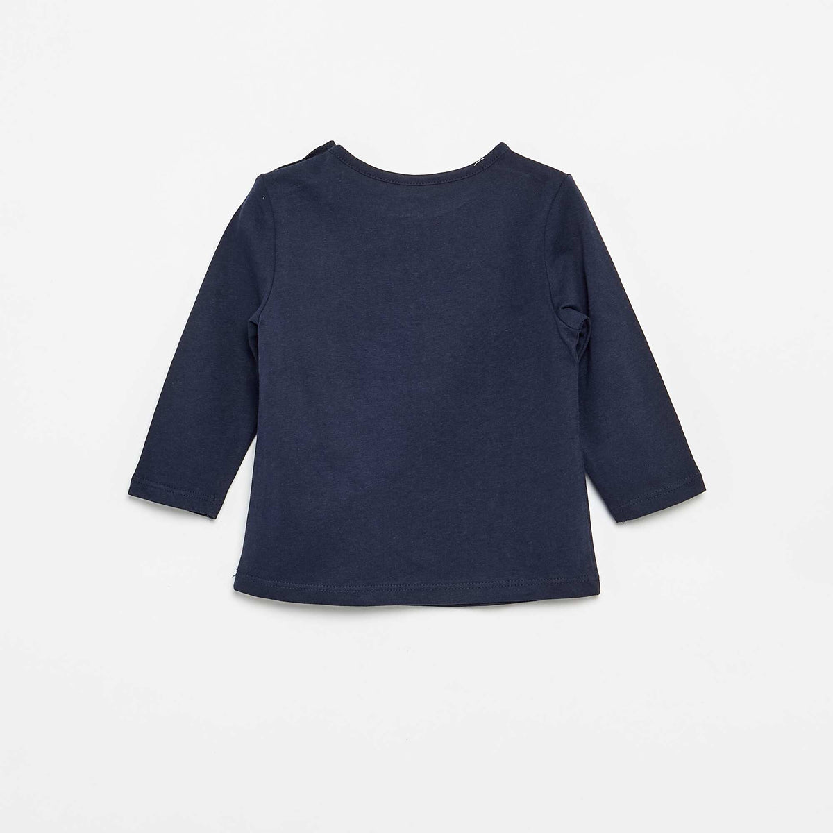 Printed Long-Sleeved T-shirt BLUE