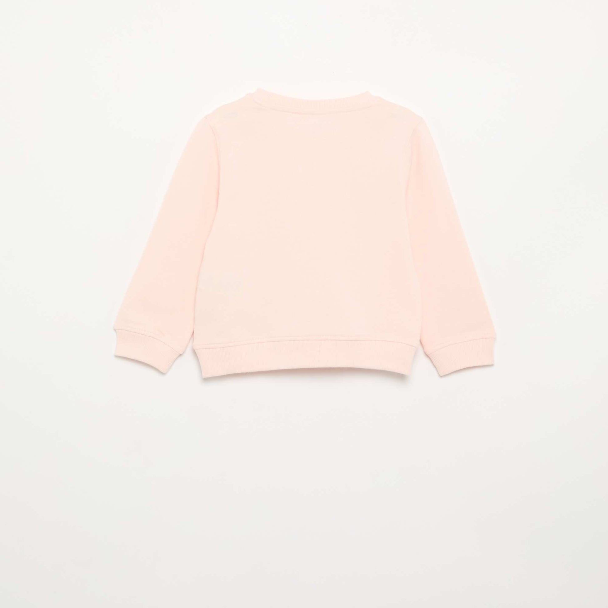 Long-sleeved sweatshirt with print PINK