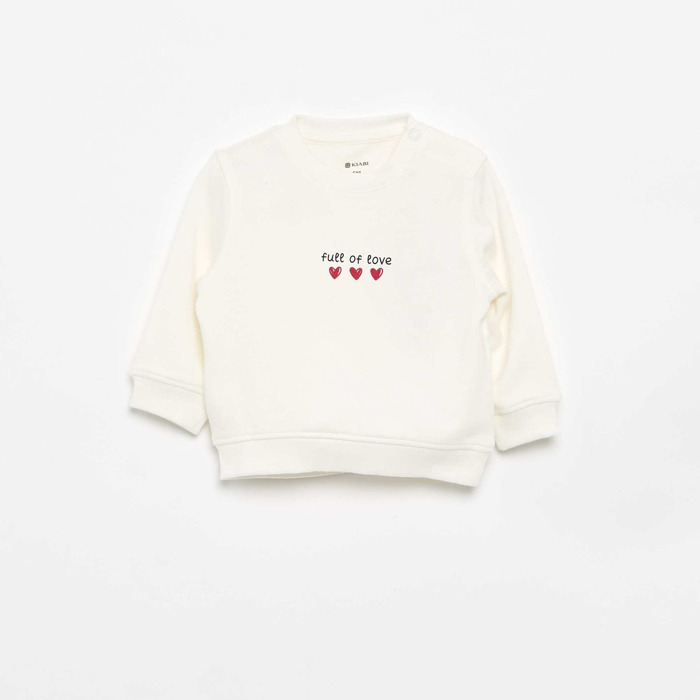 Long-sleeved sweatshirt with print WHITE