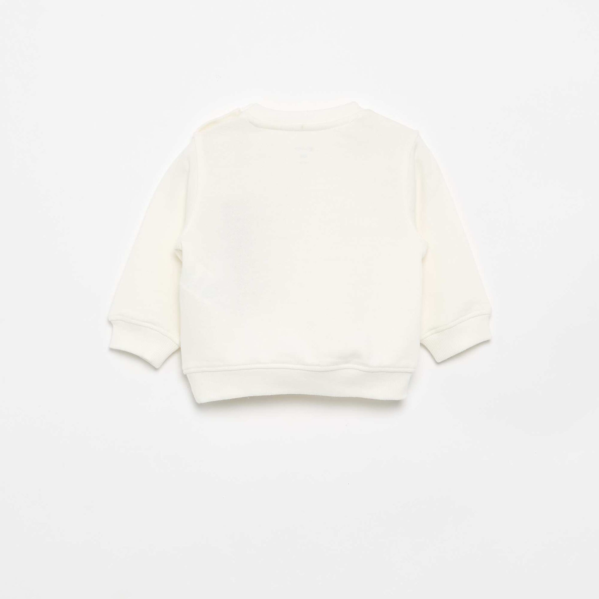 Long-sleeved sweatshirt with print WHITE