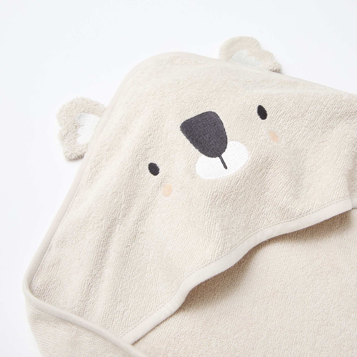 Animal Ear Terry Bath Cape GREY