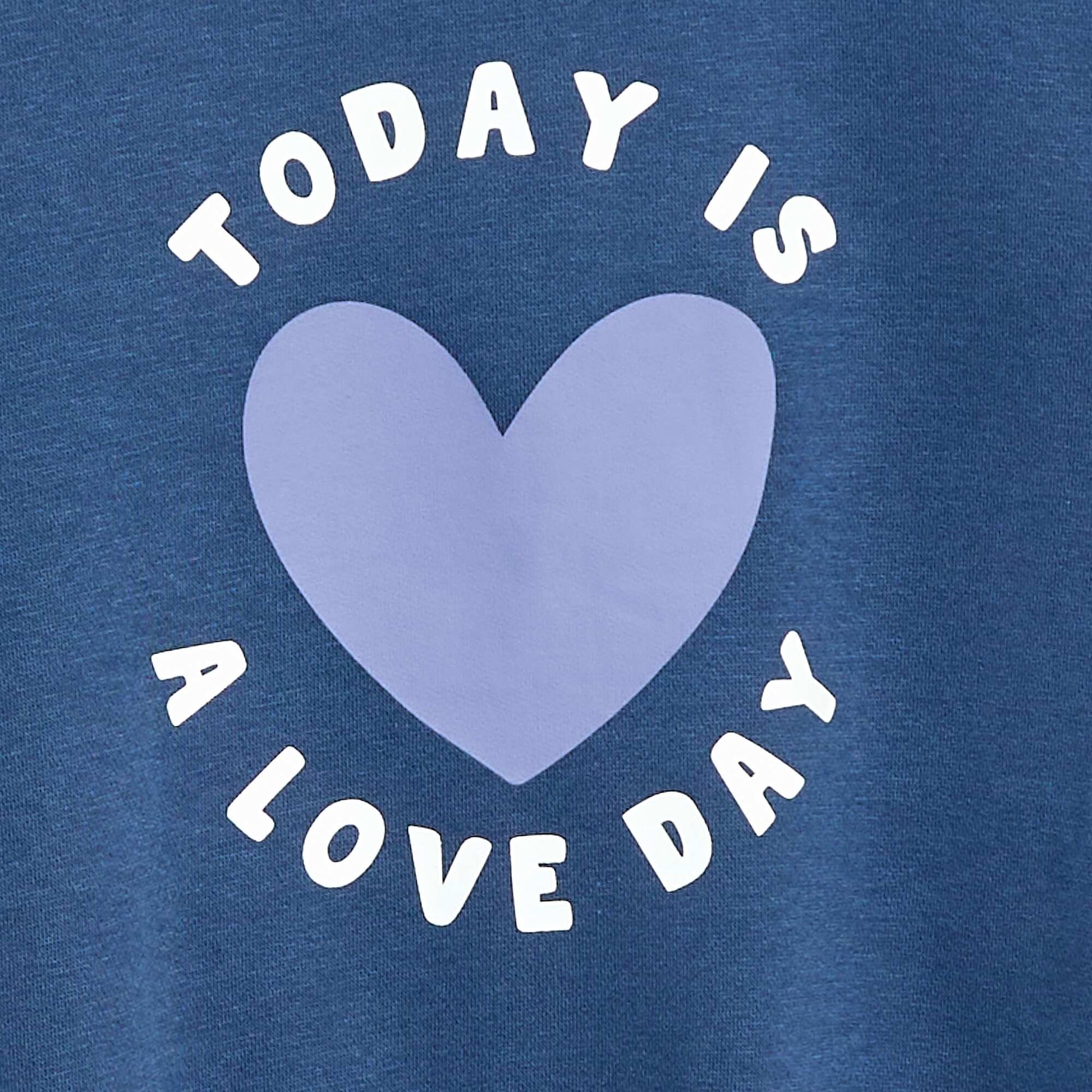 Long-sleeved sweatshirt with print BLUE