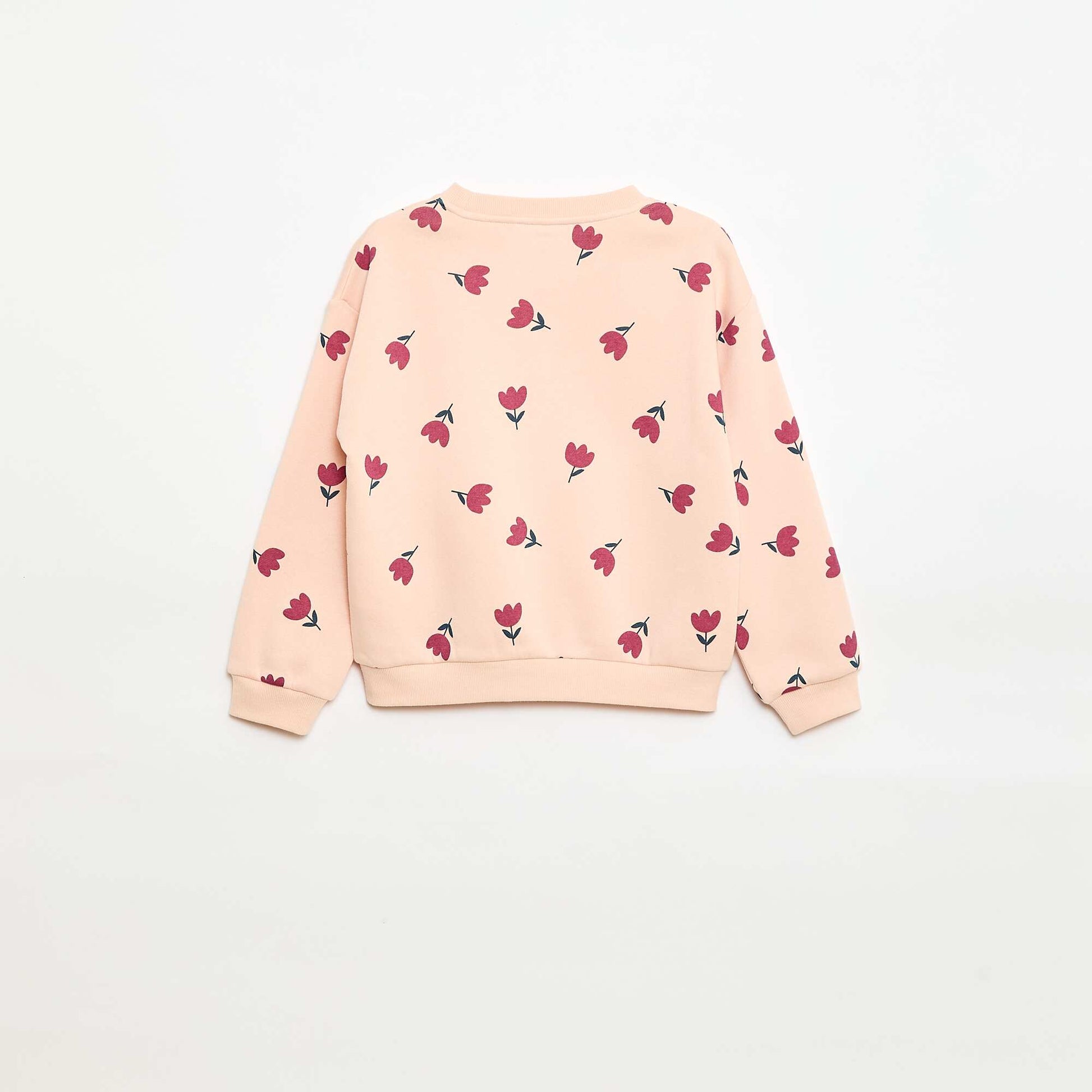 Long-sleeved sweatshirt with print PINK