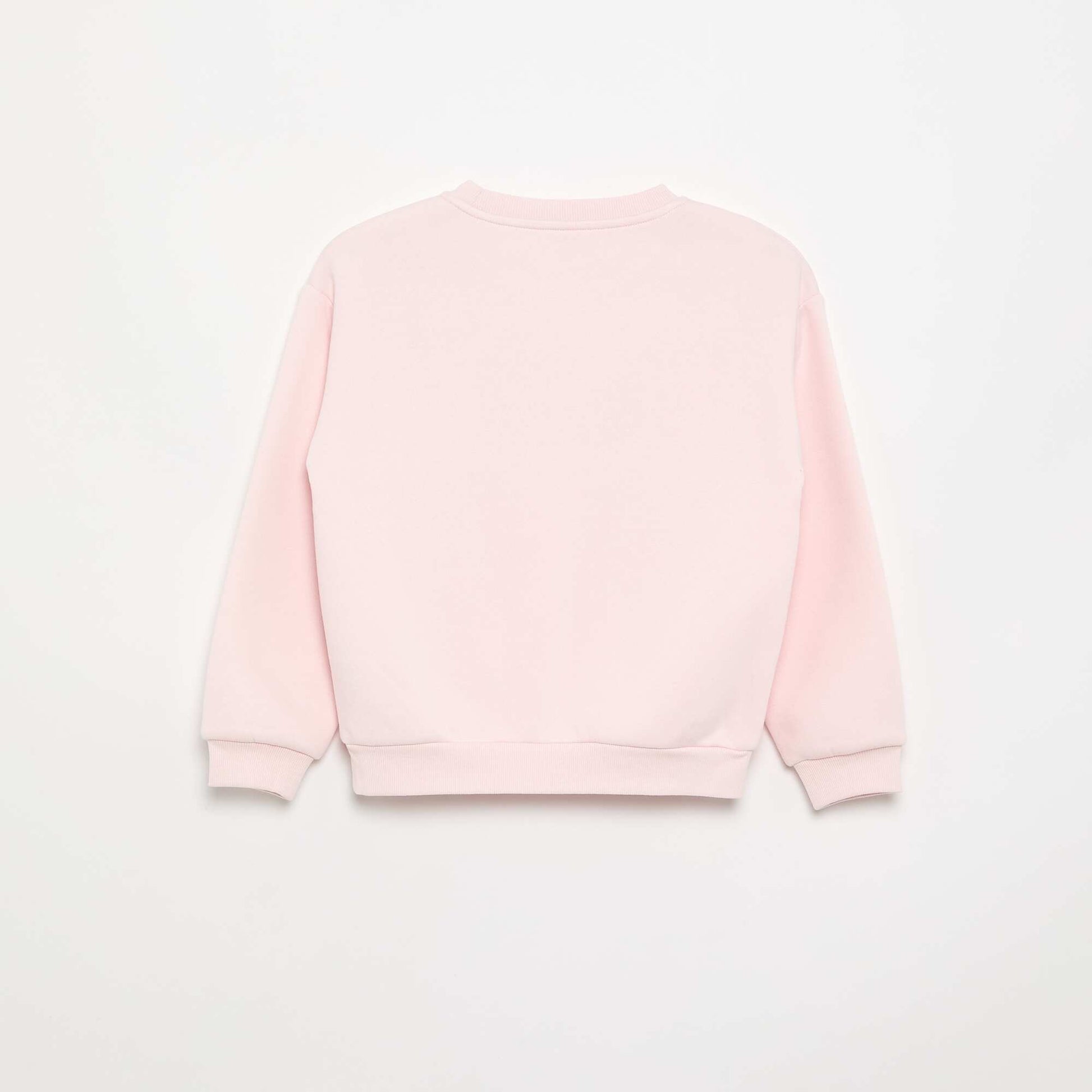 Long-sleeved printed sweatshirt PINK