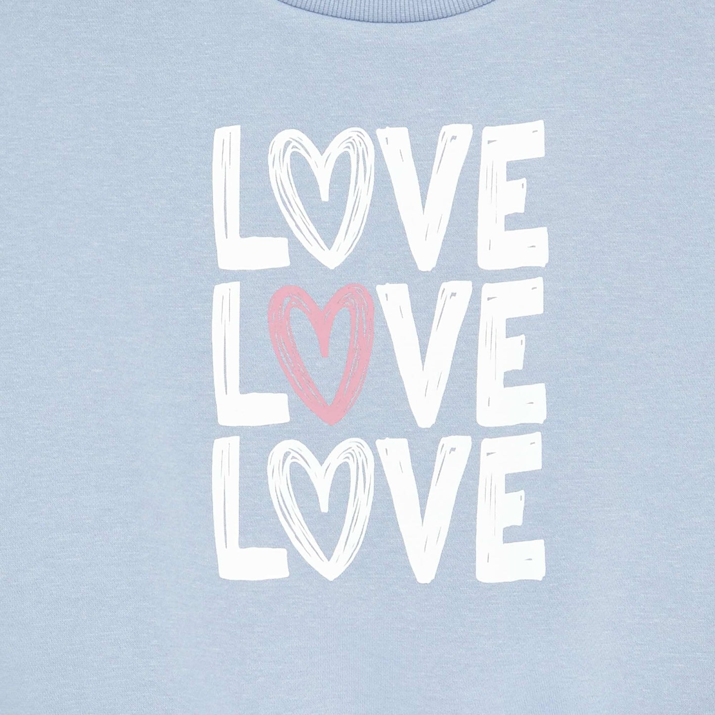 Long-sleeved sweatshirt with print BLUE