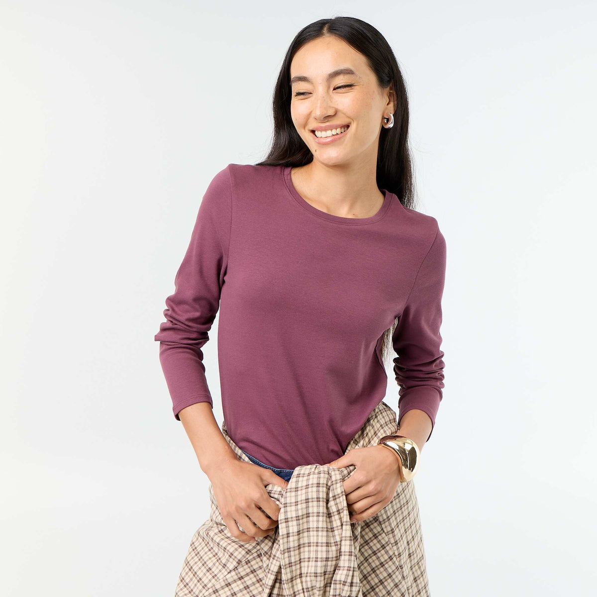 Long-sleeved T-shirt PURPLE