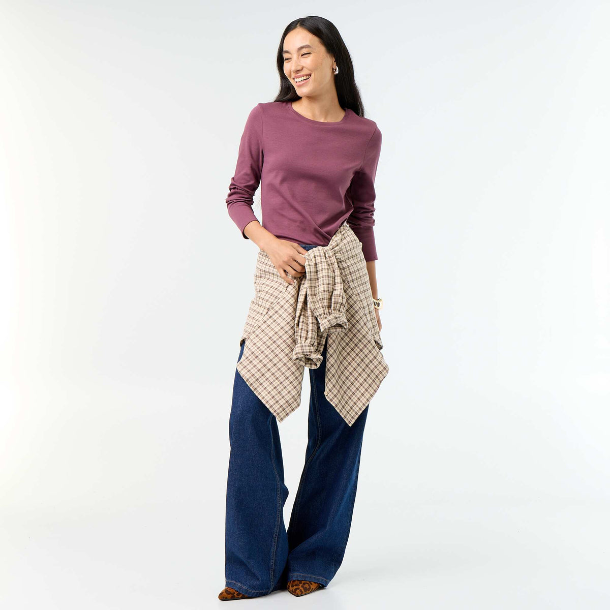 Long-sleeved T-shirt PURPLE