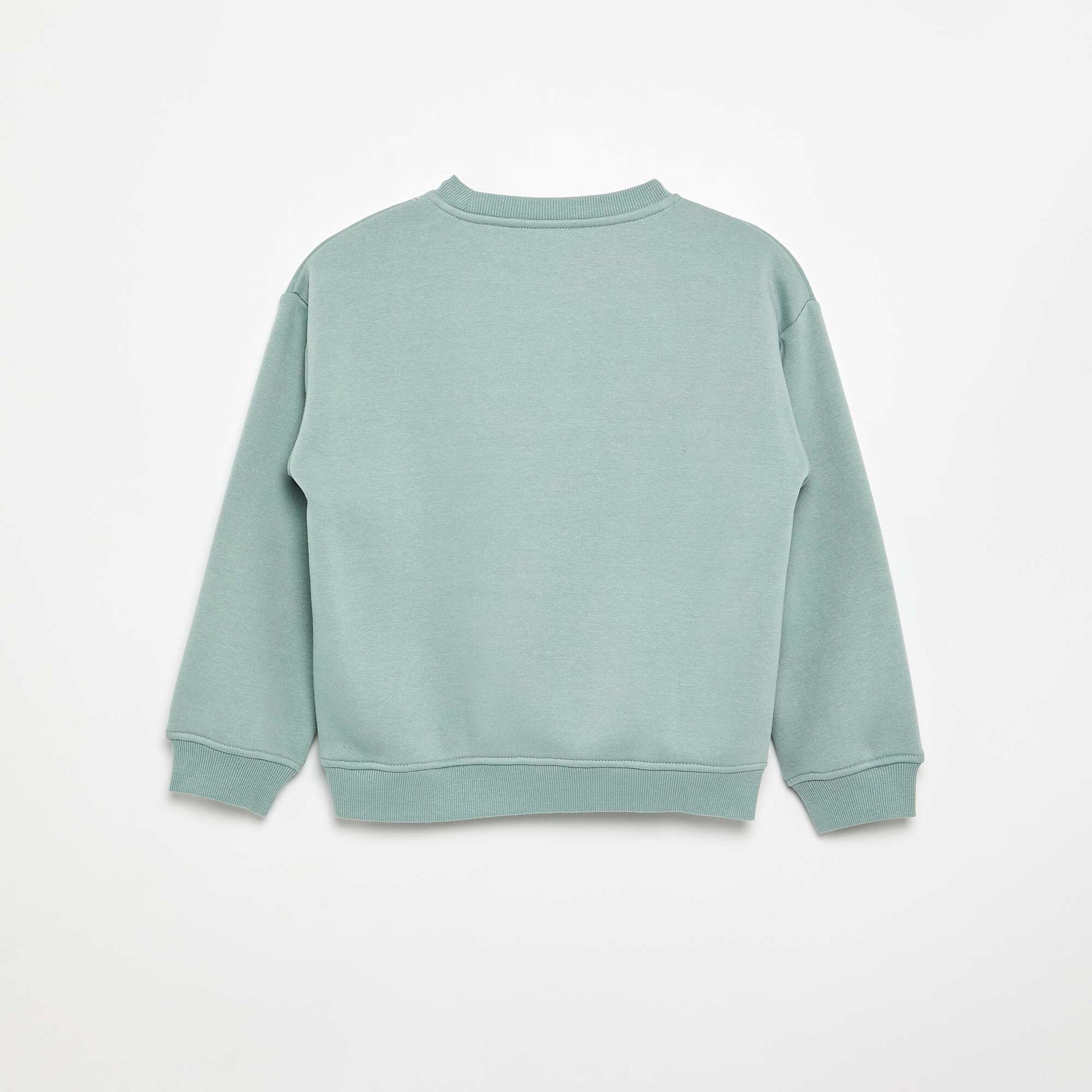Loose-fit printed sweatshirt BLUE