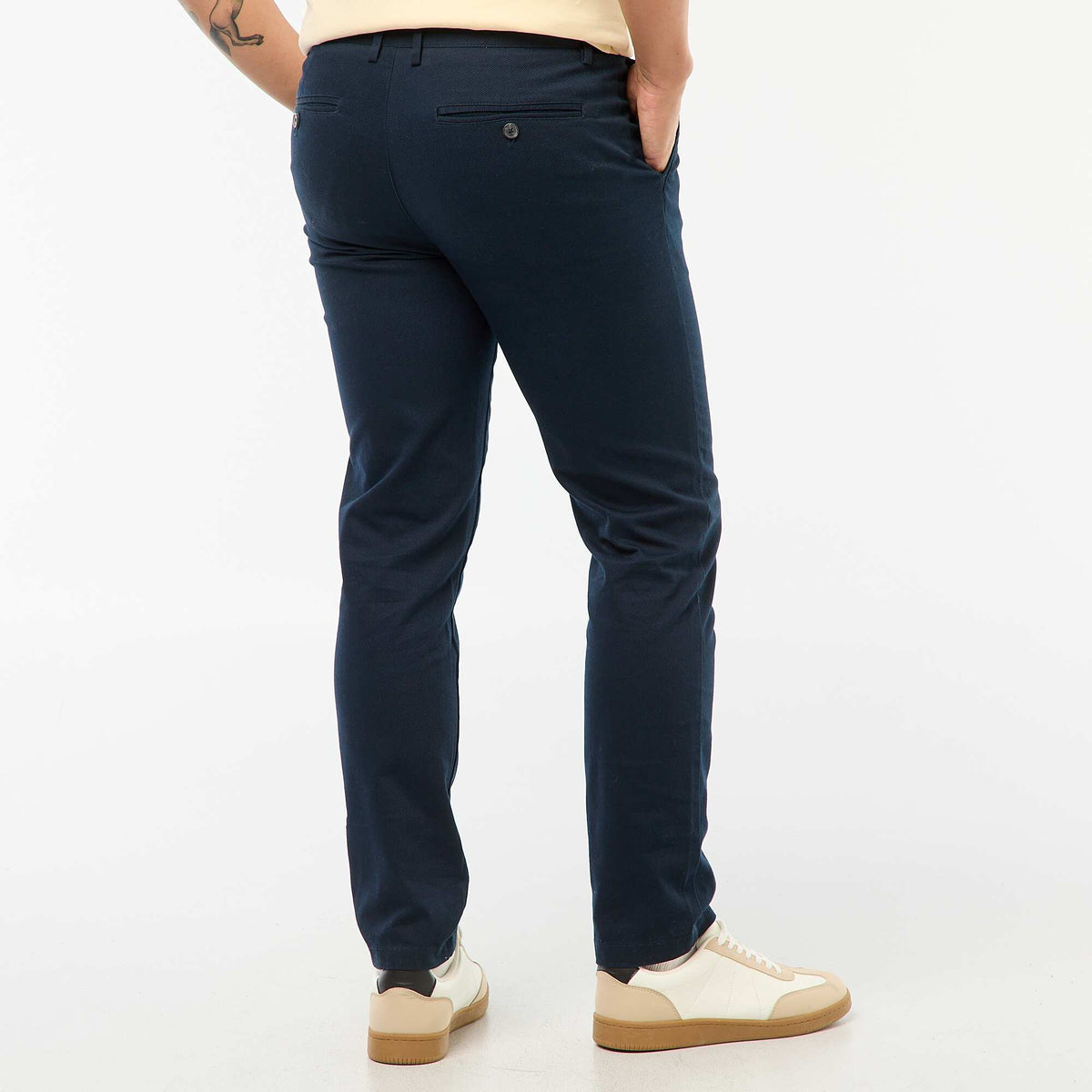 Pantallona Chino prej Twill BLU