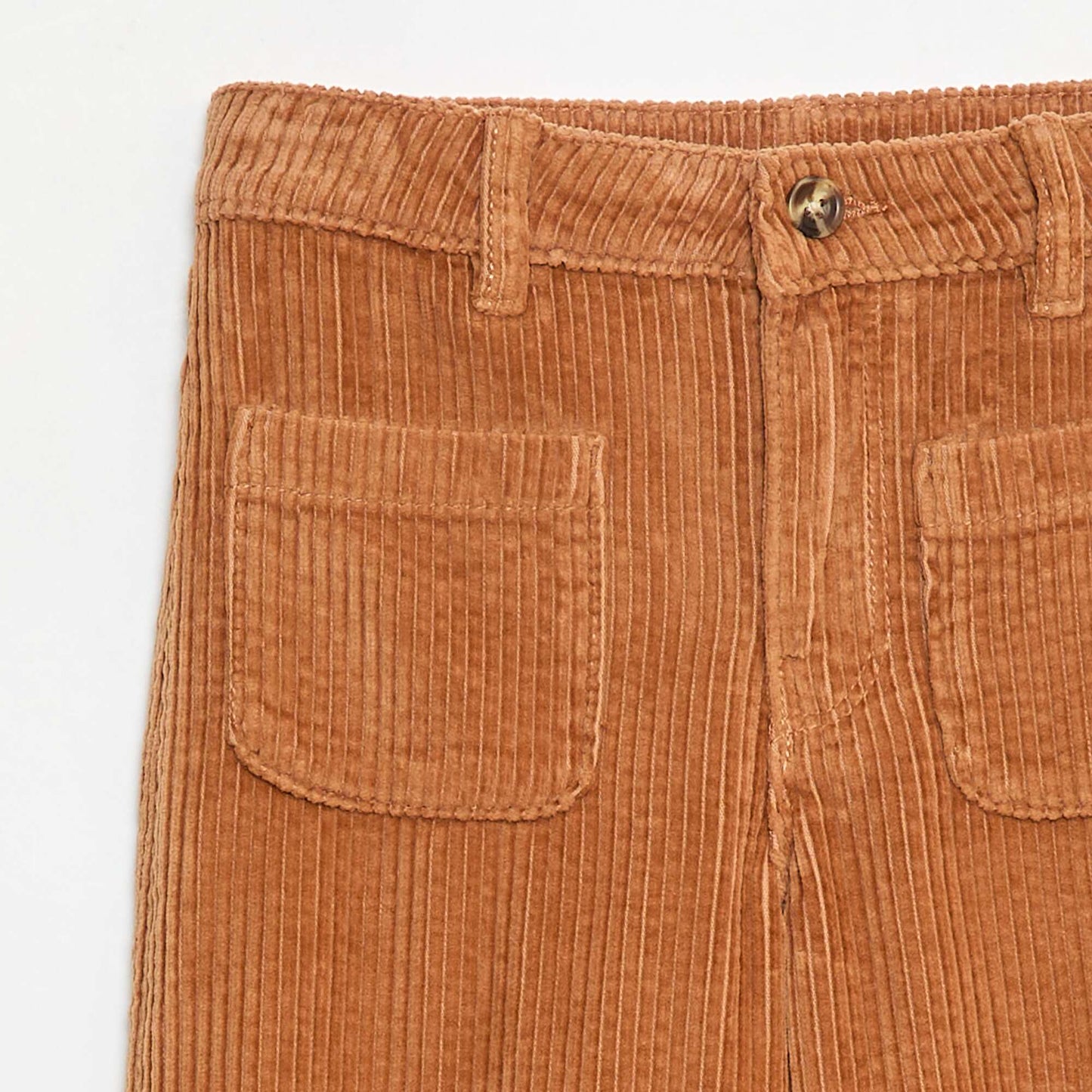 Wide-Leg Velvet Pants BROWN