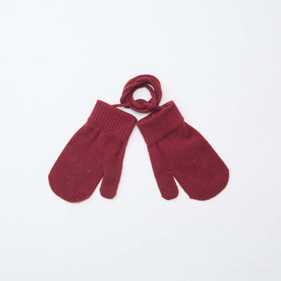 Plain Mittens RED