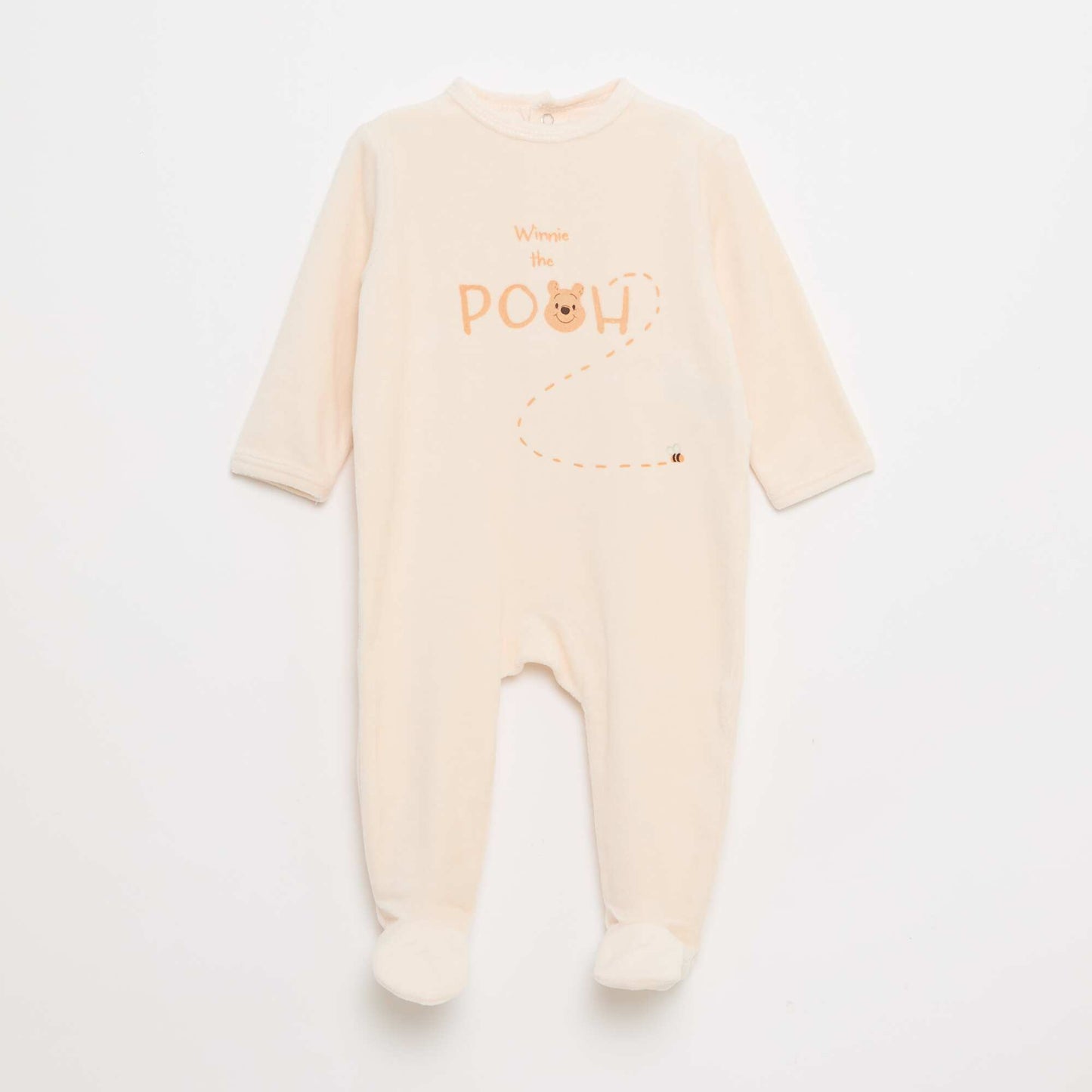 Winnie' Velvet Sleepsuit WHITE