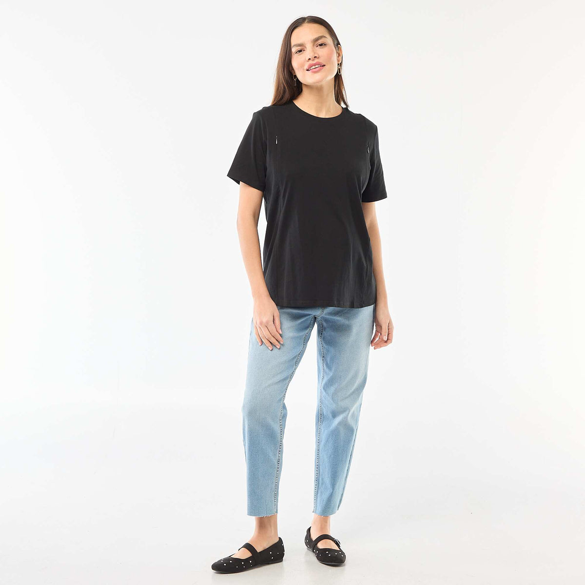Xhinse shtatzanie Mom Fit BLU
