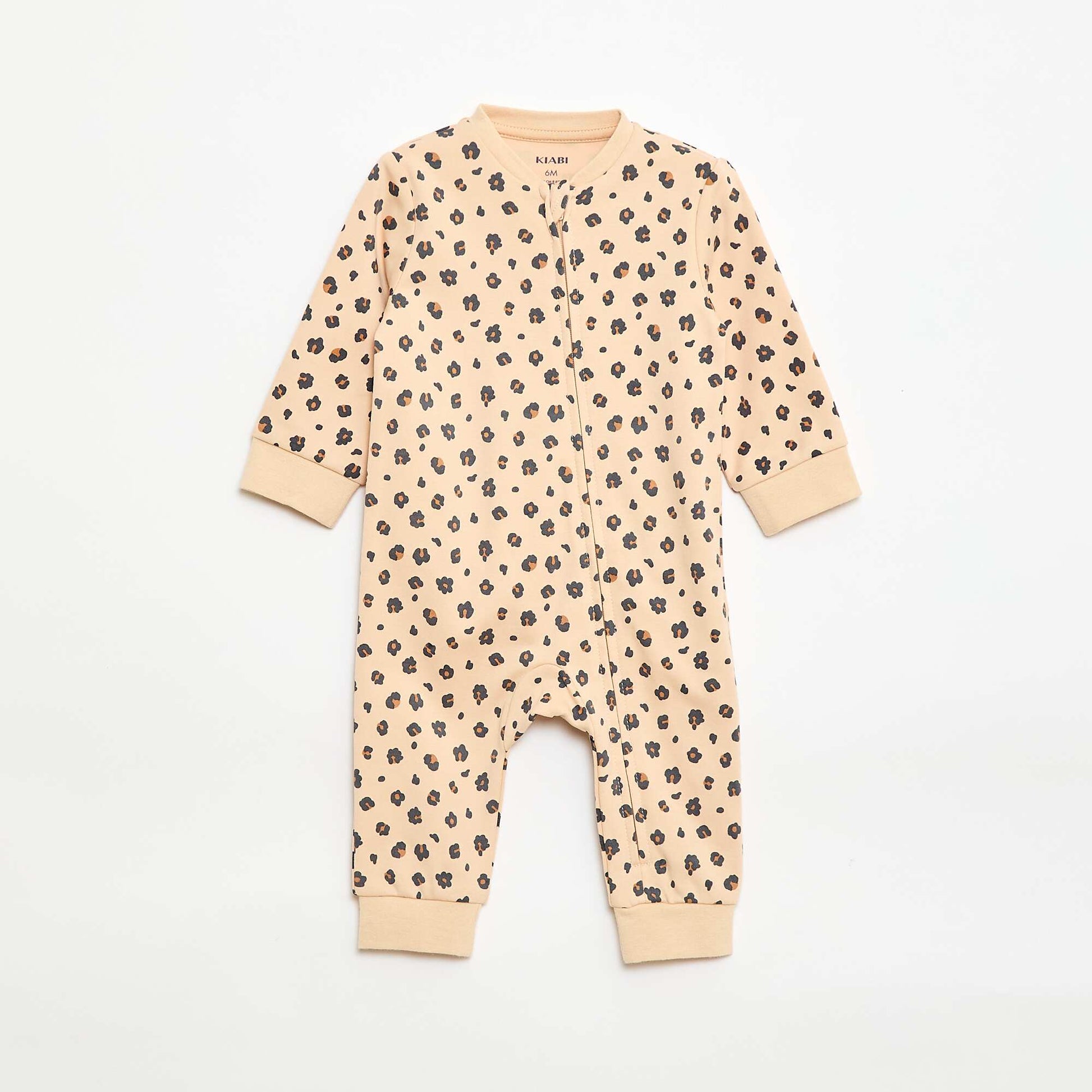 Sleepsuit + Quilted Vest Set BROWN