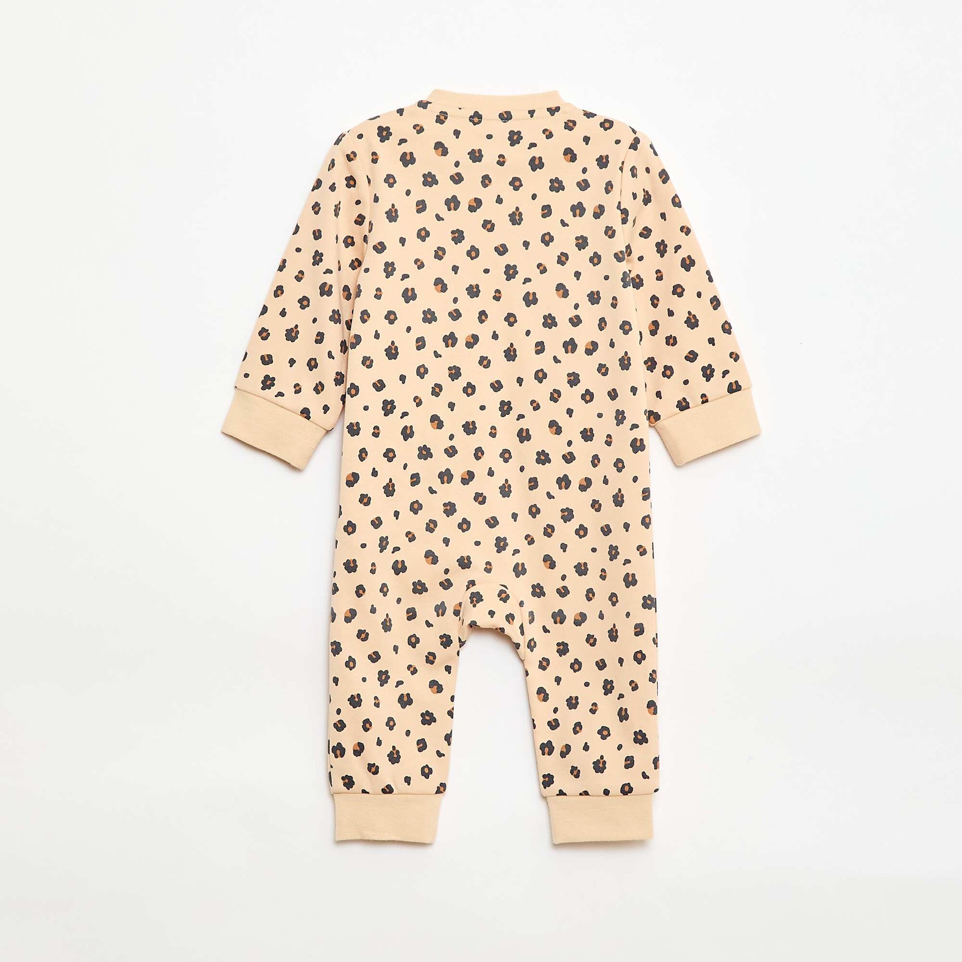 Sleepsuit + Quilted Vest Set BROWN