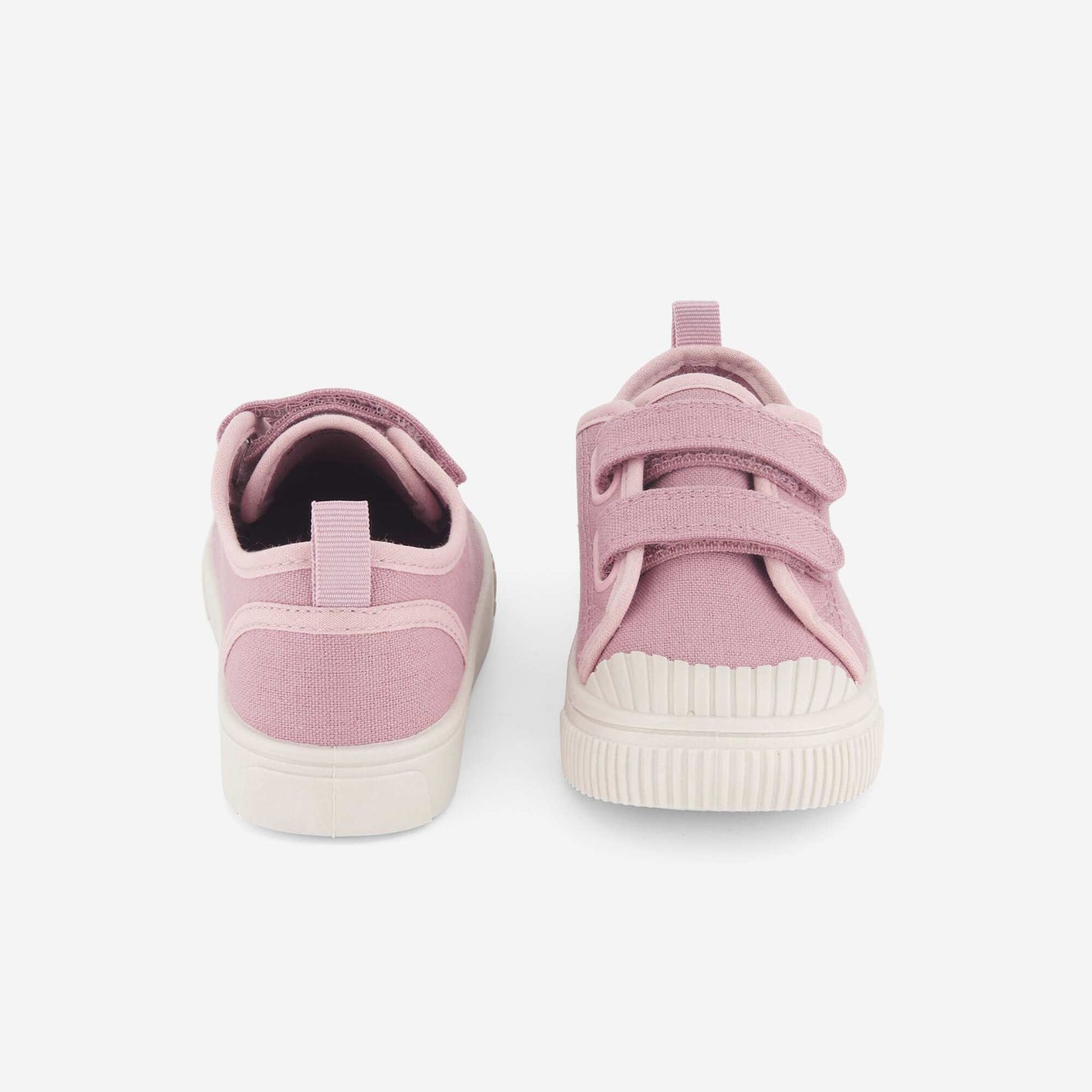 Checkerboard Print Canvas Sneakers PINK