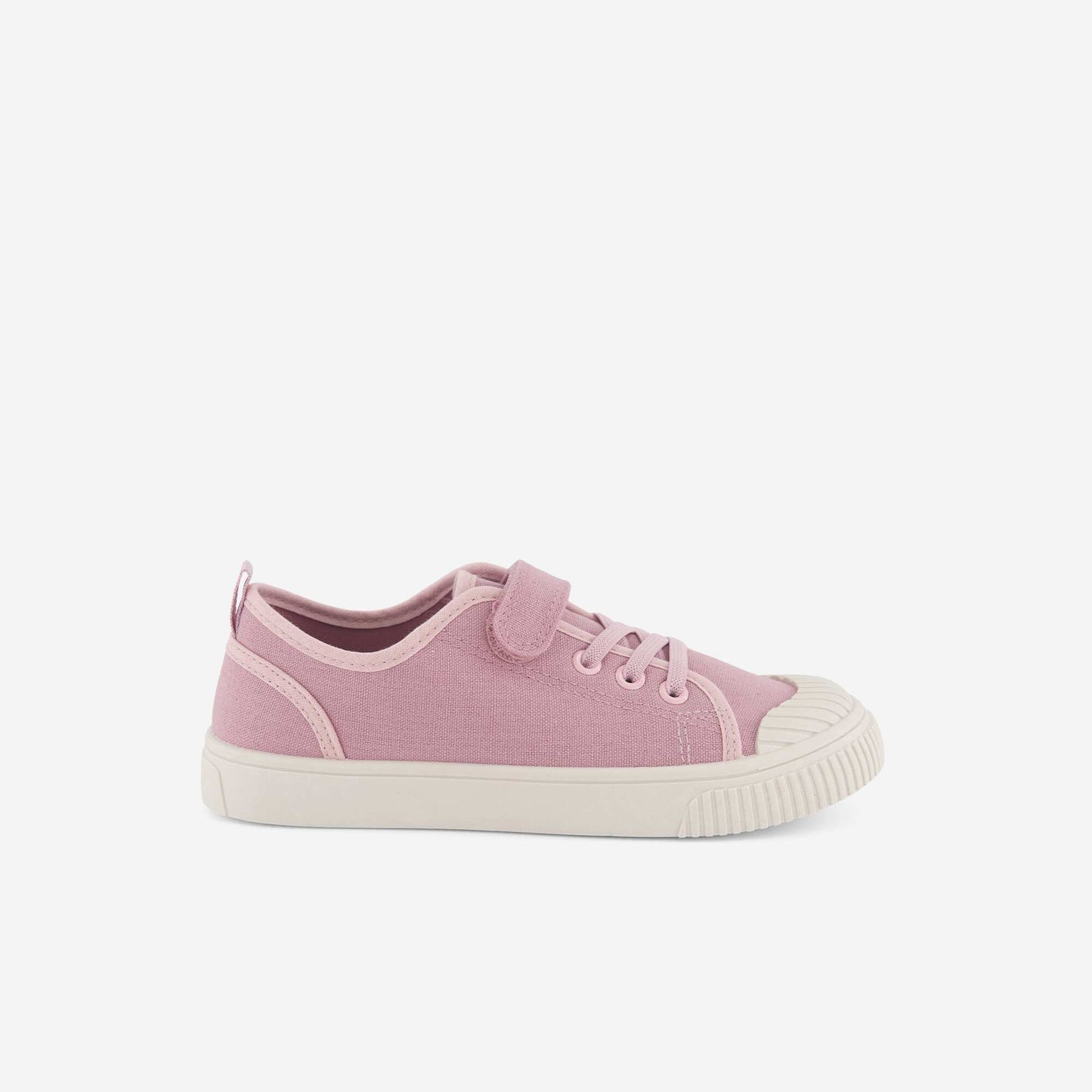 Checkerboard Print Canvas Sneakers PINK