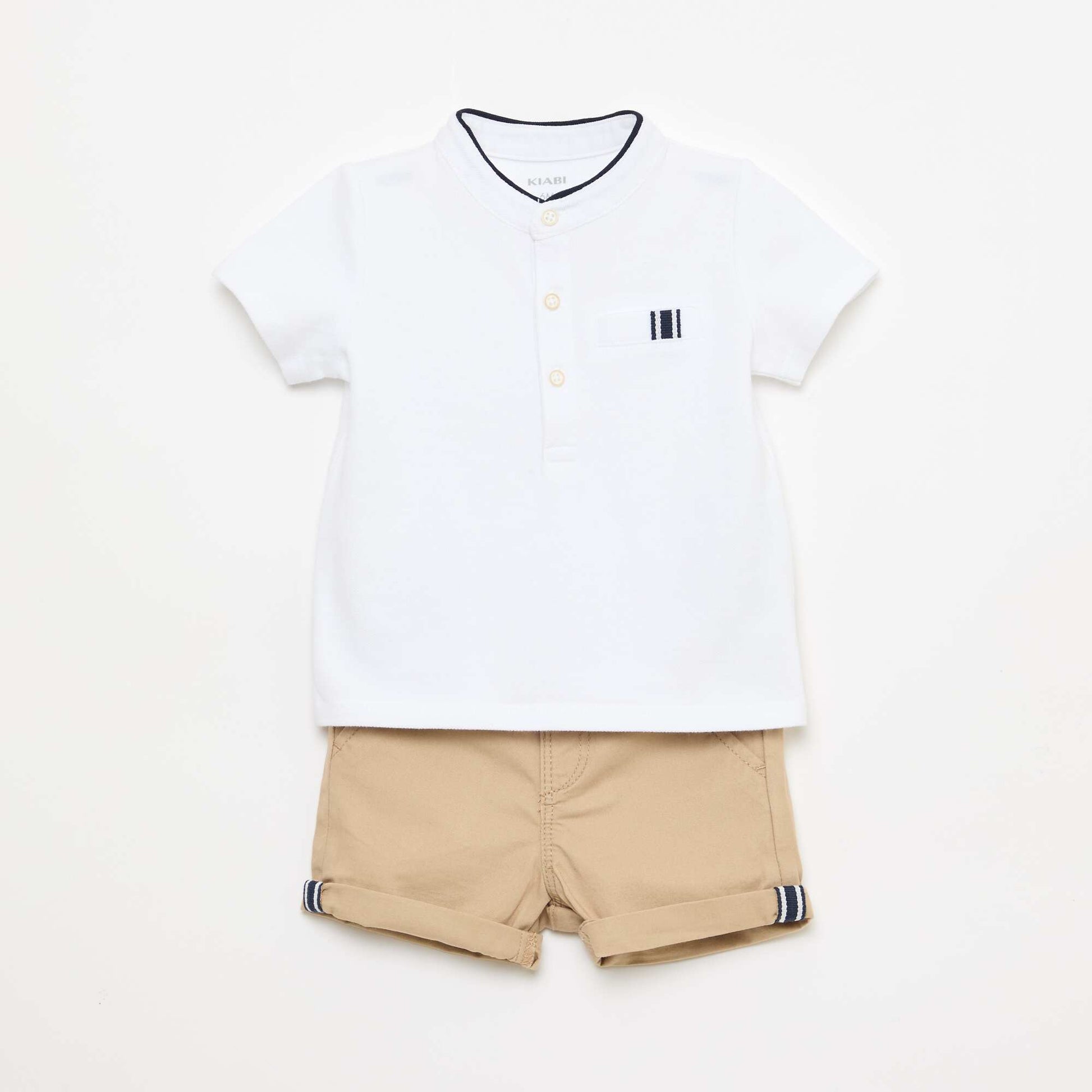 Set polo & pantallona të shkurtra pambuku