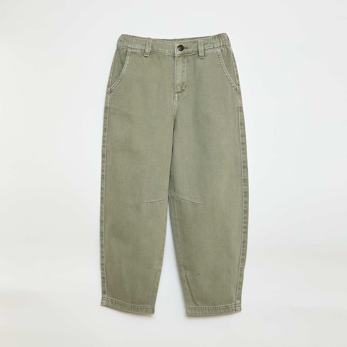 Balloon Leg Denim Jeans GREEN