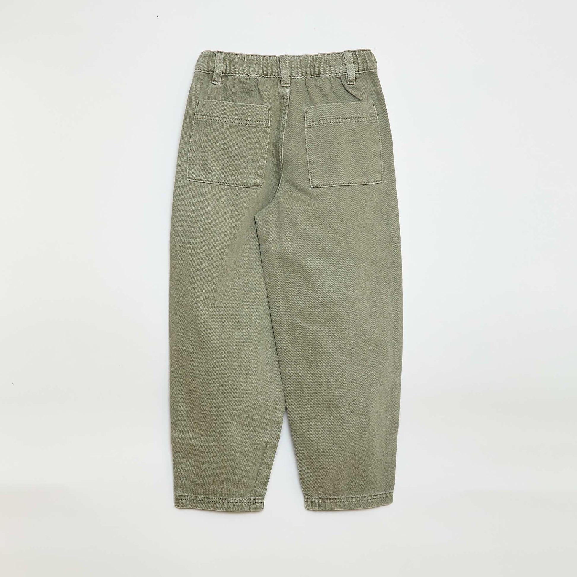 Balloon Leg Denim Jeans GREEN