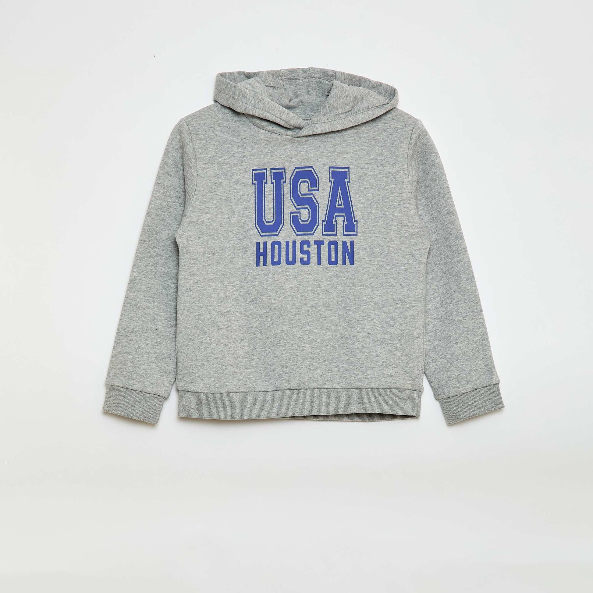 Brushed Fleece Hoodie GREY