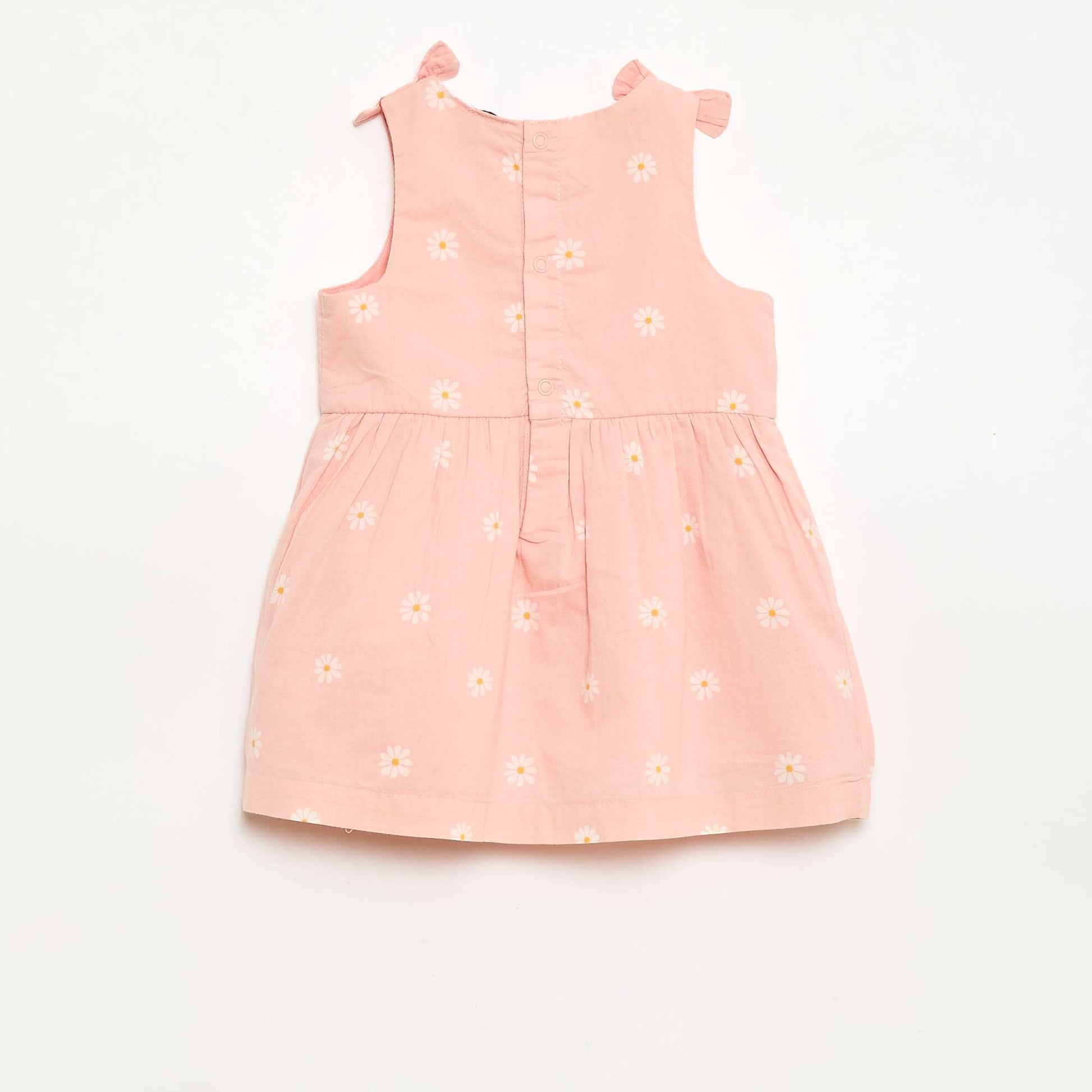 Sleeveless flared dress PINK